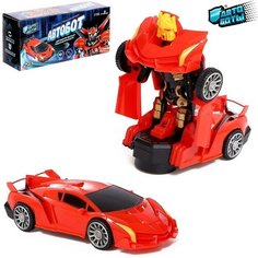 Робот-игрушка «Суперкар», трансформируется, световые эффекты, русская озвучка, работает от батареек Автоботы