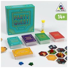 ЛАС играс Настольная игра на объяснение слов «PARTY QUEST. Говори, рисуй, показывай», 14+