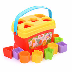 Сортер KK2695-1 "Малыши" в ведерке Oubaoloon