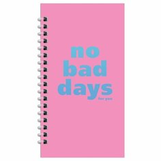 Записная книжка Meshu "No Bad Days", 95х175 мм, 96 листов, матовая ламинация, выборочный УФ-лак (MS_52920)