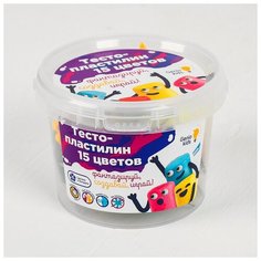 Тесто-пластилин, 15 цветов Genio Kids