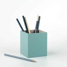 Подставка для ручек и карандашей, стакан канцелярский Penkap Duo, цвет голубой Нет бренда