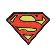 Нашивка ( шеврон патч patch ) тактическая Супермен вышитая на липуче 8х6 красно-желтая нет бренда