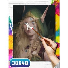Картина по номерам на холсте игры world of warcraft dragonflight - 12113 30х40