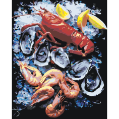Картина по номерам Дары моря на стену Палитра забав