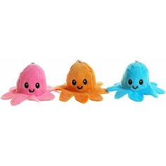 Мягкая игрушка-трансформер Осьминог-перевёртыш , 7 см, на брелоке, перевёртыш, цвета Микс Denco Store