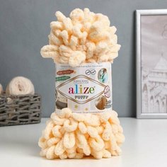 Пряжа "Puffy" 100 процентов микрополиэстер 9м/100г (742 медовый) Alize