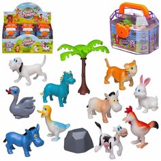 Игровой набор ABtoys Юный натуралист Фигурки мультяшные домашних животных