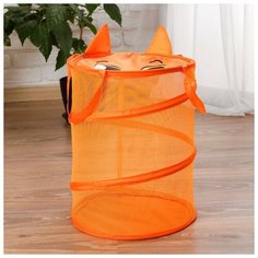 Корзина для игрушек «Котик», с ручками и крышкой, 33 х 43 см Школа талантов