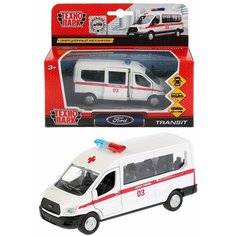 Коллекционная металлическая машинка Ford Transit, 12 см Технопарк