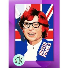 Картина по номерам на холсте Остин Пауэрс, 40 х 60 см КУЛЬТУРА ЦВЕТА