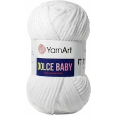 Пряжа YarnArt Dolce baby 50 гр/85 м 100% микрополиэстер 741 белый 2 шт.