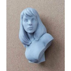 Фигурка-бюст для моделирования и самостоятельного окрашивания. "Девушка". 40 мм Нет бренда