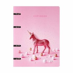 Тетрадь А5, 100 листов, на 4-х кольцах, My dreams №15, ламинация soft-touch, тиснение фольгой, матовый ВД лак Listoff
