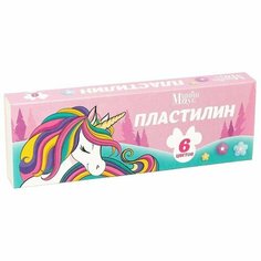 Пластилин 6 цветов 90 г "Минни и Единорог" Made in China