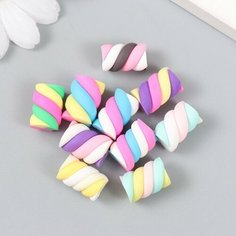 Декор для творчества пластик "Витая пастила" набор 10 шт 1,1х1,1х1,5 см Арт Узор