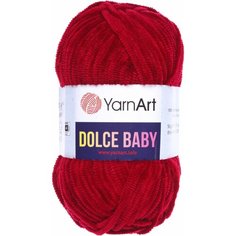 Пряжа YarnArt Dolce Baby вишневый (752), 100%микрополиэстер, 85м, 50г, 2шт