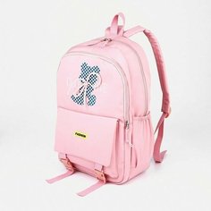 Рюкзак Найт 30x13x44 см, 2 отд на молнии, 3 н/кармана, розовый Нет бренда