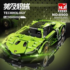 Конструктор Technic Техник спорткар Lamborghini зеленая 489д Планета конструкторов