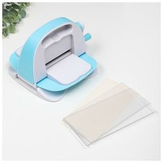 Машинка для вырубки и тиснения 11х16,5х15 + 2 пластины пластик Нет бренда