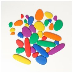 Развивающий набор «Камешки», 24 × 19,5 × 6 см, 36 камешков + книга с заданиями Noname