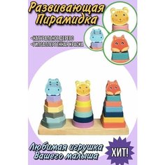 Пирамидка для малышей деревянная Нет бренда
