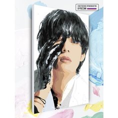 Картина по номерам BTS Тэ Black Hand, 40 х 60 см