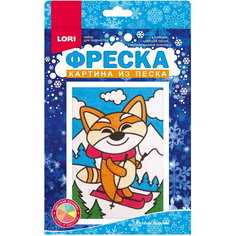 Фреска. Картина из песка "Резвый лыжник" Lori