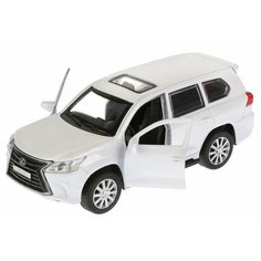 Машина металл LEXUS LX-570,12 см, откр дв, багаж, инерц, белый Технопарк