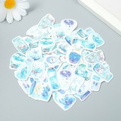 Наклейки для творчества "Секретики в стекле" набор 50 шт 4,4х6,5х1,1 см Мастер