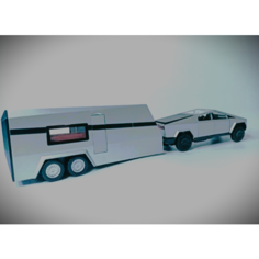 Коллекционная машинка игрушка металлическая Tesla CyberTruck для мальчиков масштабная модель 1:24 серый AYS