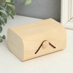 Шкатулка дерево под роспись сундучок "Тонкий лист" 11х8х6 см Made in China