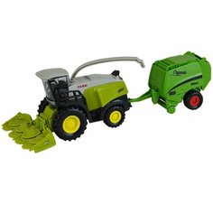 Трактор с прицепом, детская машинка игрушка спецтехника в подарок для мальчиков для девочек 1:32 Yar Team