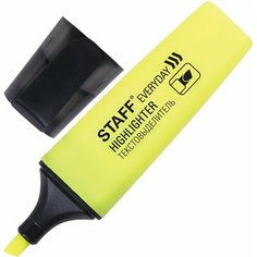 Текстовыделитель STAFF "EVERYDAY HL-638", желтый, линия 1-5 мм, 151638