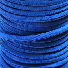 Шнур эластичный 5х3 мм 6 метров для шитья / рукоделия / лайкра-браслетов, цвет синий КафеБижу