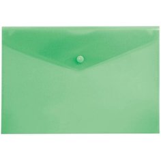 Набор из 10 штук Конверт на кнопке Бюрократ -PK803TGRN A4 пластик 0.15мм зеленый