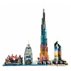 Металлический конструктор / 3D конструктор / Сборная модель Дубаи (цветной)