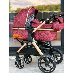 Коляска детская Ining Baby 2в1 X1: удобство и комфорт в одной коляске, красный