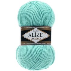 Пряжа Alize Lanagold морская зелень (462), 51%акрил/49%шерсть, 240м, 100г, 3шт