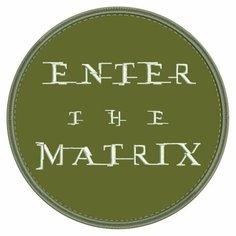Нашивка ENTER THE MATRIX на липучке; шеврон тактический на одежду, d8 см, цвет 09. Патч с вышивкой ShevronPogon, Россия