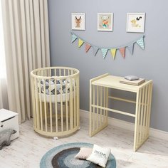 Кроватка-трансформер 8 в 1 "MebelKids - Eva", Слоновая кость. Dreams