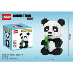 Конструктор набор мини блоки 3D Модель животного - Мини Панда Toys