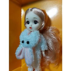 Кукла шарнирная для девочки Smile gooding. Костюм зайчика. Коллекционная