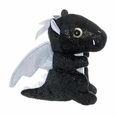 (W)Игрушка, 25 см, мягкая, полиэстер/полиуретан, черная, Дракон, Dragon toy Kuchenland
