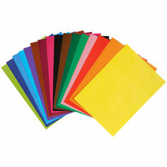 Бумага цветная двусторонняя мелованная Мульти-Пульти (16 листов, 16 цветов, А4, в папке) (ЦБм16-16дв_31612), 30 уп.