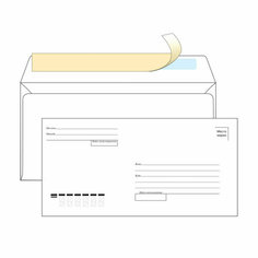 Конверт E65, OfficeSpace, 110*220мм, с подсказом, б/окна, отр. лента, 1000 штук, 352283 Спейс