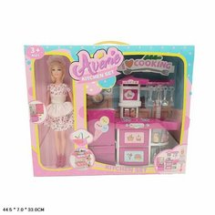 Игровой набор для девочки Кухня с куклой и аксессуарами LR1407 Китай