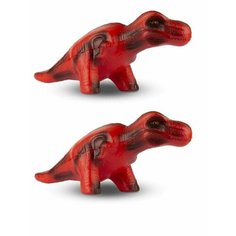 ДВЕ Игрушки-антистресс Сквиш Динозавр Тираннозавр 15 см Maxitoys
