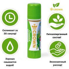 Клeй-карандаш 35 г Crown Expert