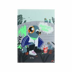 Блокнот А5, 64 листа "Graffiti book. На стиле", обложка картон 7БЦ, матовая ламинация, выборочный лак, блок 70г/м2 Listoff